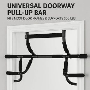 Universal Doorway Pull Up Bar - Fits Most Door Frames & Supports 300LBS
