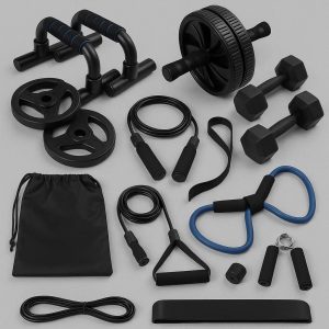 10-Piece Multifunctional Sports Training Set - Complete Gym Equipment for Home Workouts
