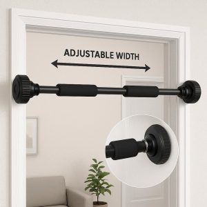 Portable Doorway Pull Up Bar - Easy Install & Adjustable Width for Home Gym