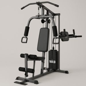 160LB Weight Stack Home Gym - Adjustable Resistance for Strength & Endurance